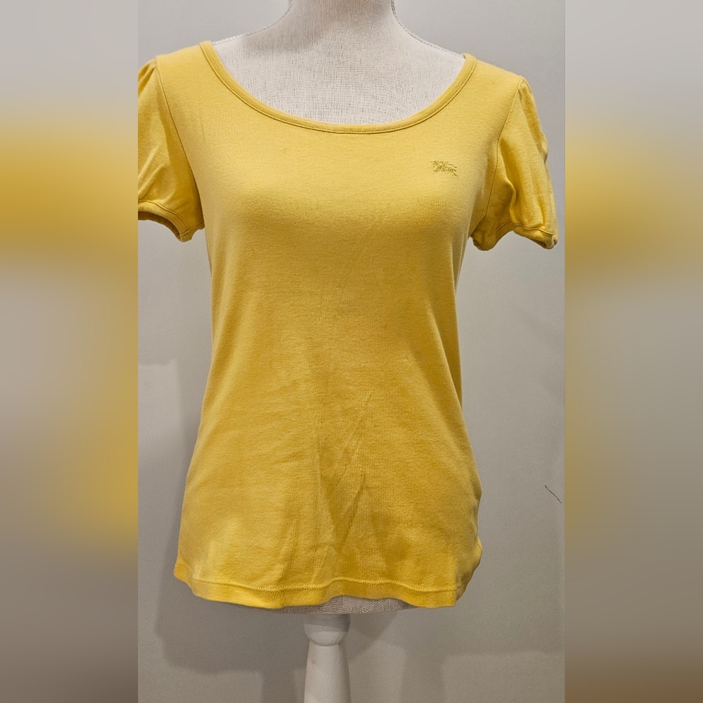 Burberry Yellow Short Sleeve Tee